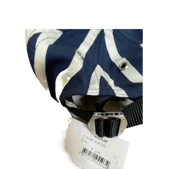 Sandro Paris Hat Striped Navy Baseball Cotton Adjustable Cap NWT - Picture 4 of 5